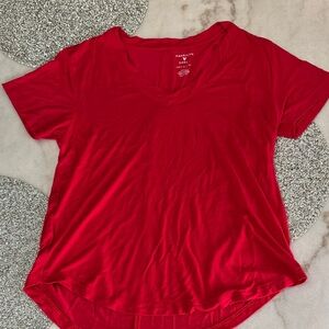 American Eagle Outfitters Red Short Sleeve Tee